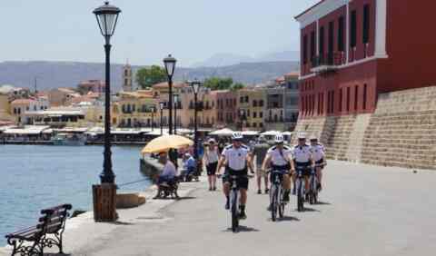 Θετική η συνεισφορά των αστυνομικών με ποδήλατα στην Κρήτη