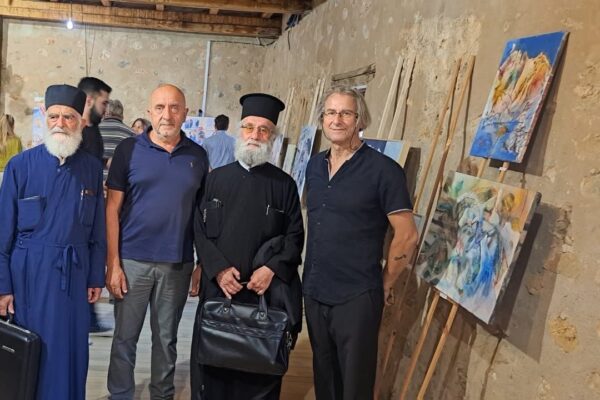 Εγκαίνια της έκθεσης του Σταύρου Παναγιωτάκη στο Φραγκοκάστελλο