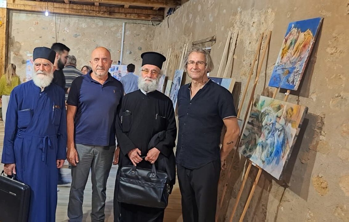 Εγκαίνια της έκθεσης του Σταύρου Παναγιωτάκη στο Φραγκοκάστελλο