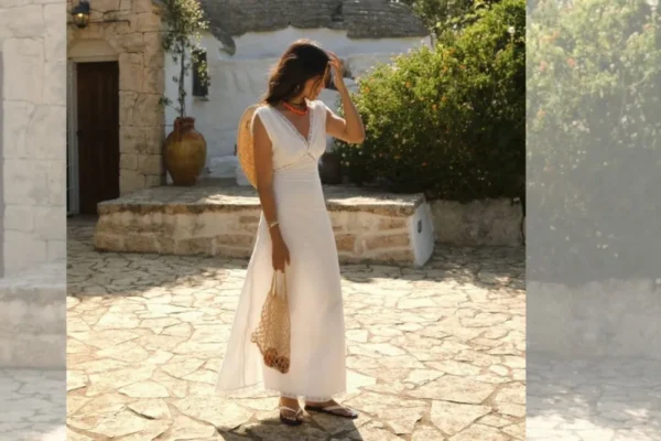 Καλοκαίρι με στυλ: Μάξι φόρεμα και φλατ για κάθε περίσταση με ισορροπία